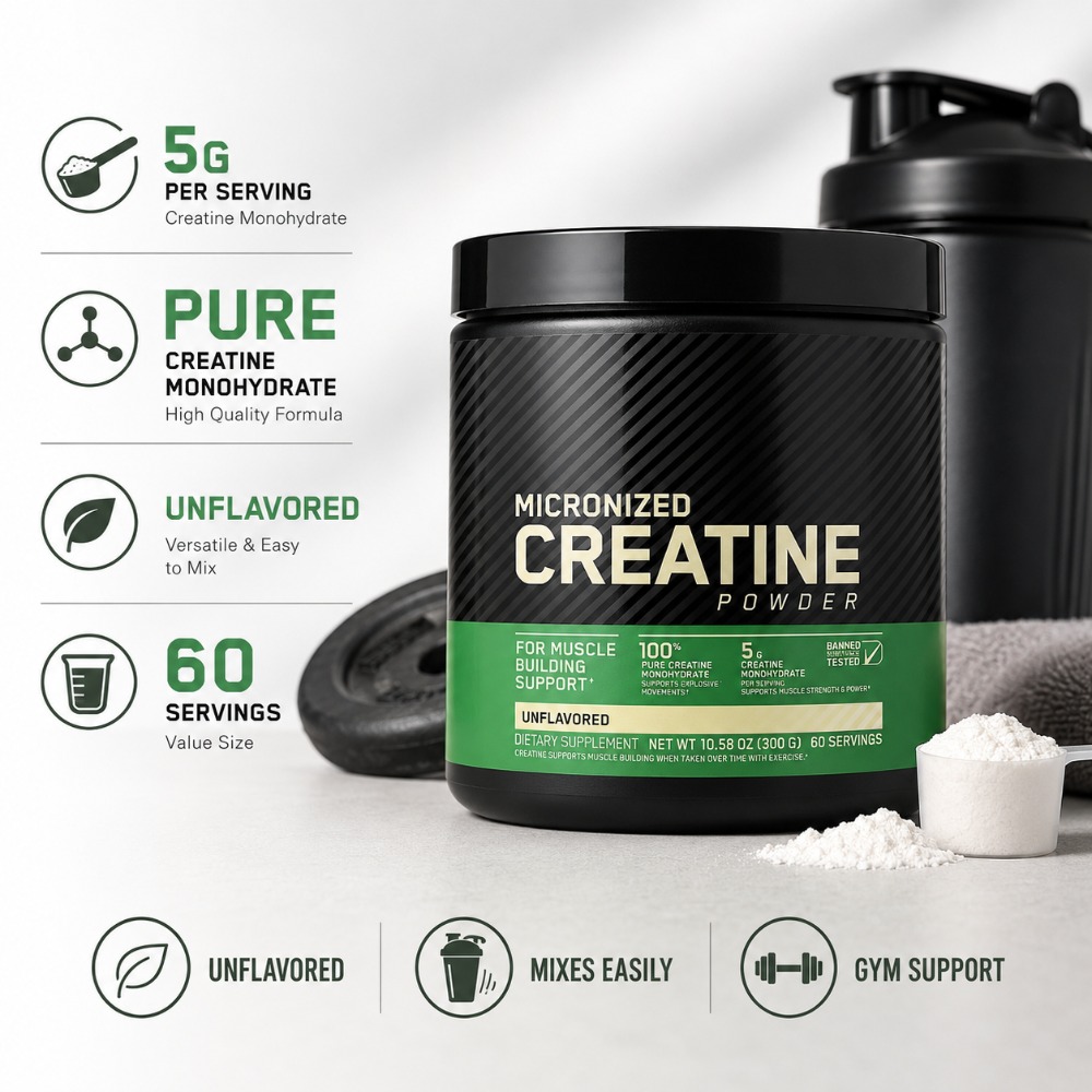 Nutrition And Fitness - Kreatin Monohidrat Tozu 300g Güç ve